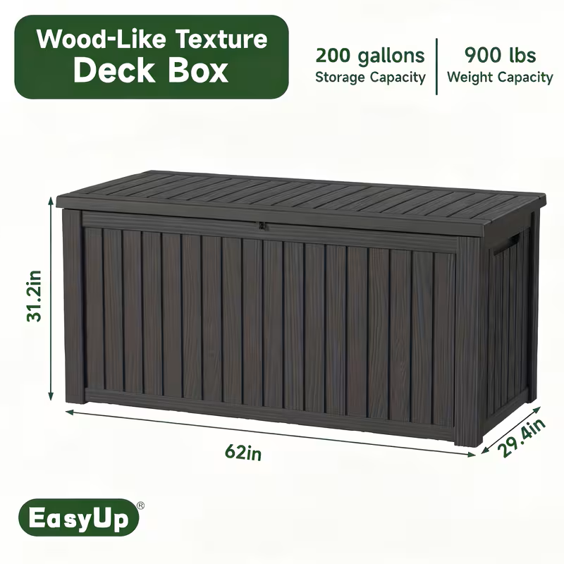 75 Gallon Heavy-Duty Outdoor Deck Box