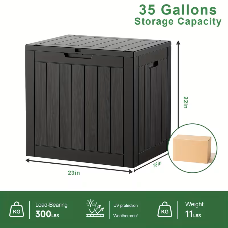 75 Gallon Heavy-Duty Outdoor Deck Box