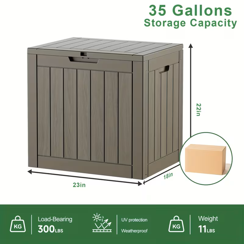 75 Gallon Heavy-Duty Outdoor Deck Box