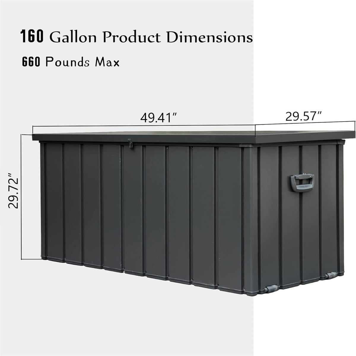160 Gallon Outdoor Storage Deck Box