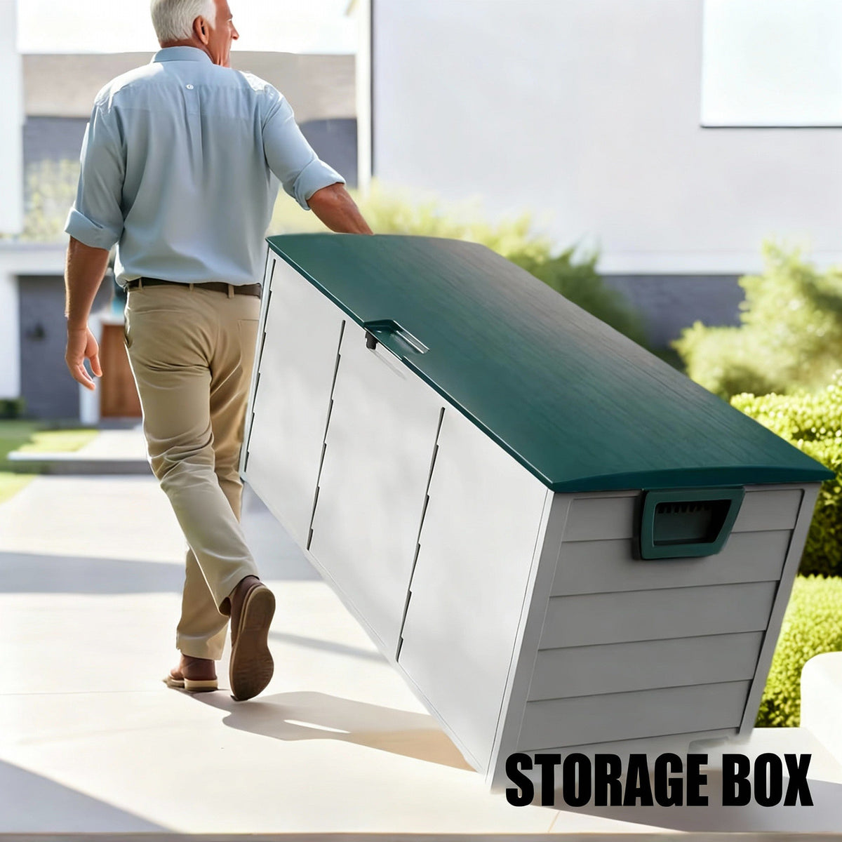 75 Gallon Heavy-Duty Outdoor Deck Box