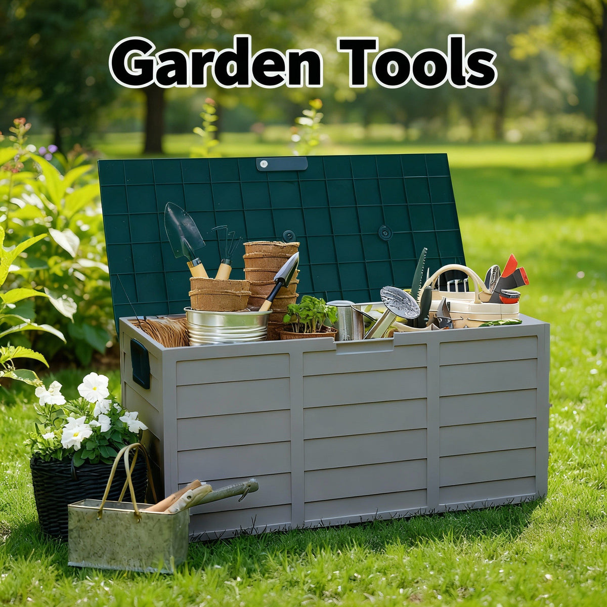 75 Gallon Heavy-Duty Outdoor Deck Box