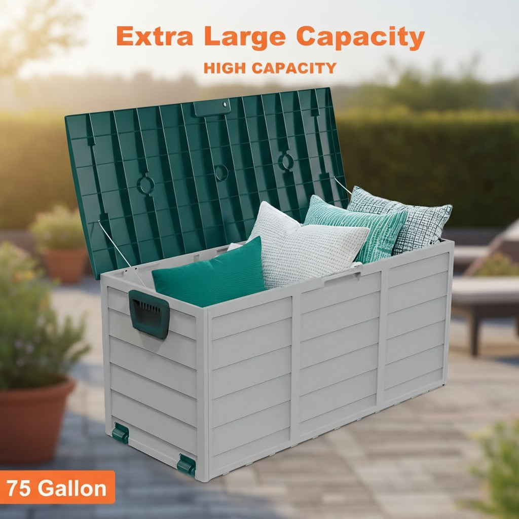 75 Gallon Heavy-Duty Outdoor Deck Box