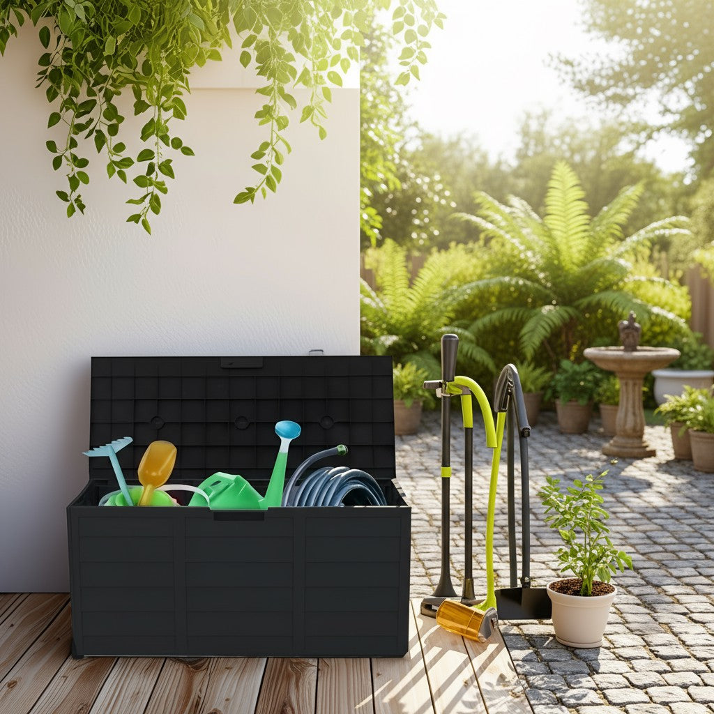 75 Gallon Heavy-Duty Outdoor Deck Box